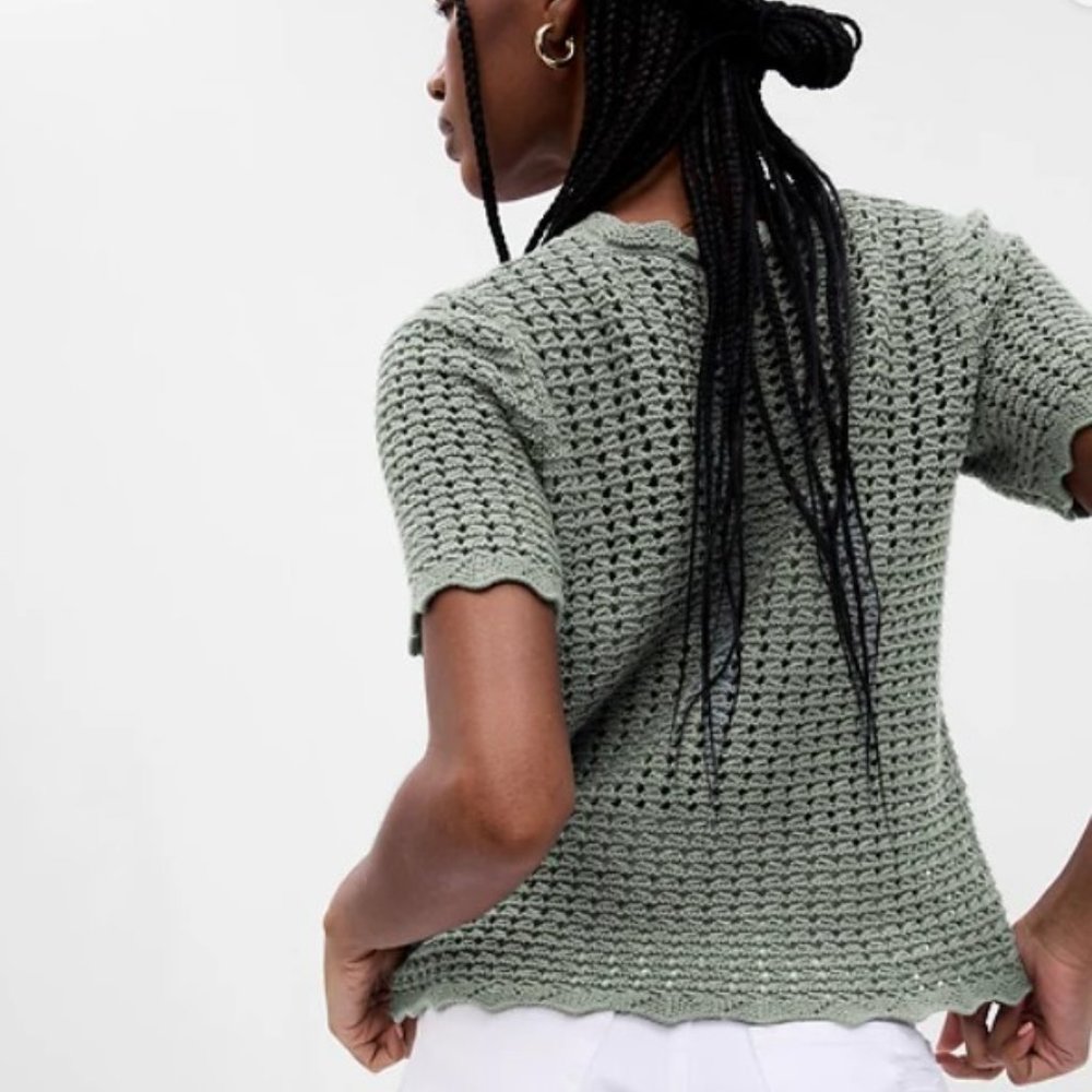 Crochet Crewneck Sweater